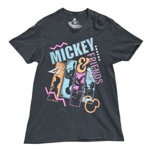 Disney Mickey & Friends Charcoal Graphic Tee Adult Medium